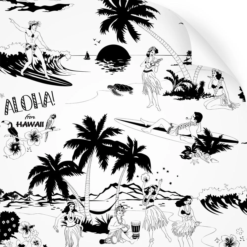 Aloha! (B&W) - Wallpaper