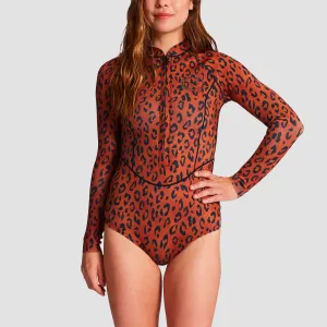 Billabong Salty Dayz 1/1mm Longsleeve Shorty Wetsuit Spotted - Womens