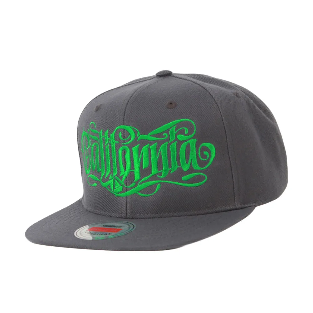 California Snapback Flat Brim Hat Hiphop Baseball Cap Embroidery Adjustable AL21572