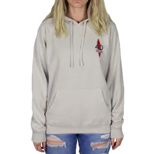 Cleanline Women's Red Board #40 Hoodie - Stone Heather