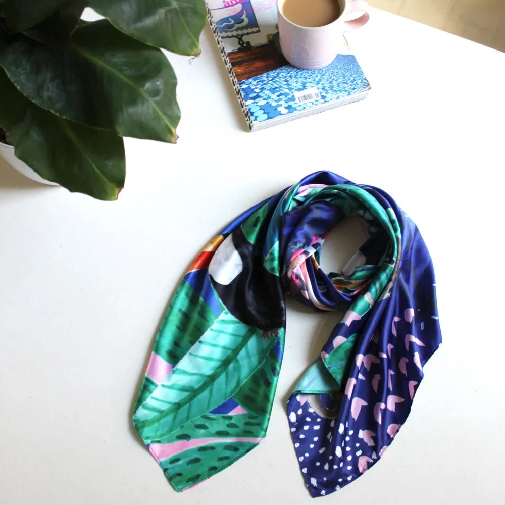 Frida Kahlo Square Tropical Scarf