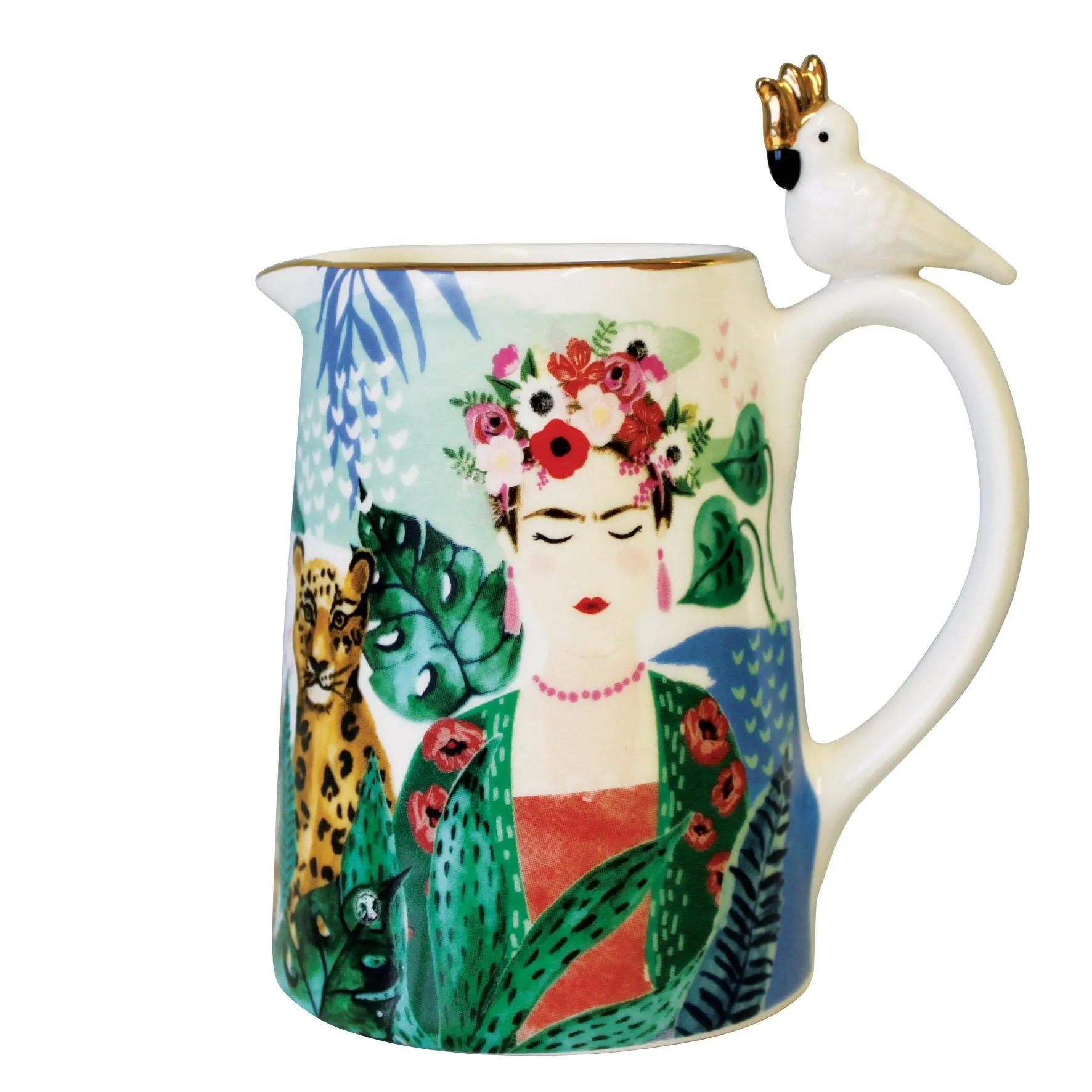 Frida Kahlo Tropical Jug