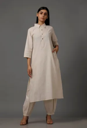 Irish Cream Pure Cotton Kurta