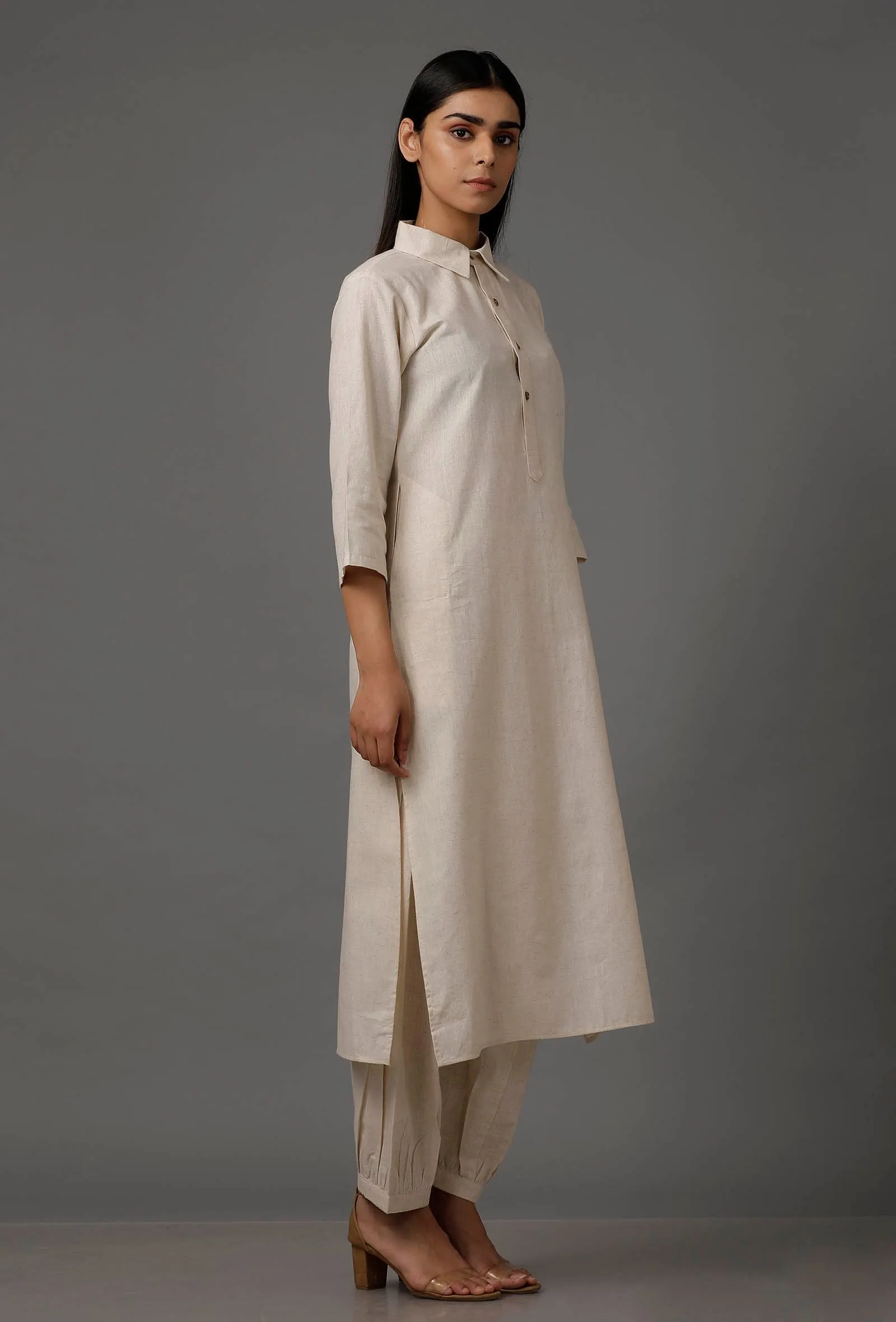 Irish Cream Pure Cotton Kurta