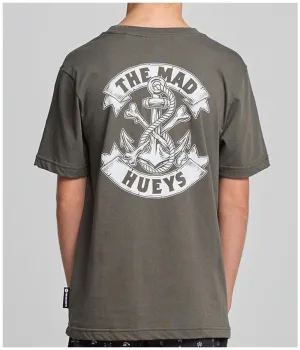 Mad Hueys Anchor Bones Youth Tee - Charcoal