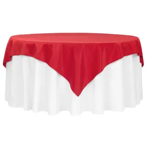 Polyester Square 72" Overlay/Tablecloth - Red