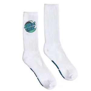 Santa Cruz Skateboards White Mens Wave Dot Socks