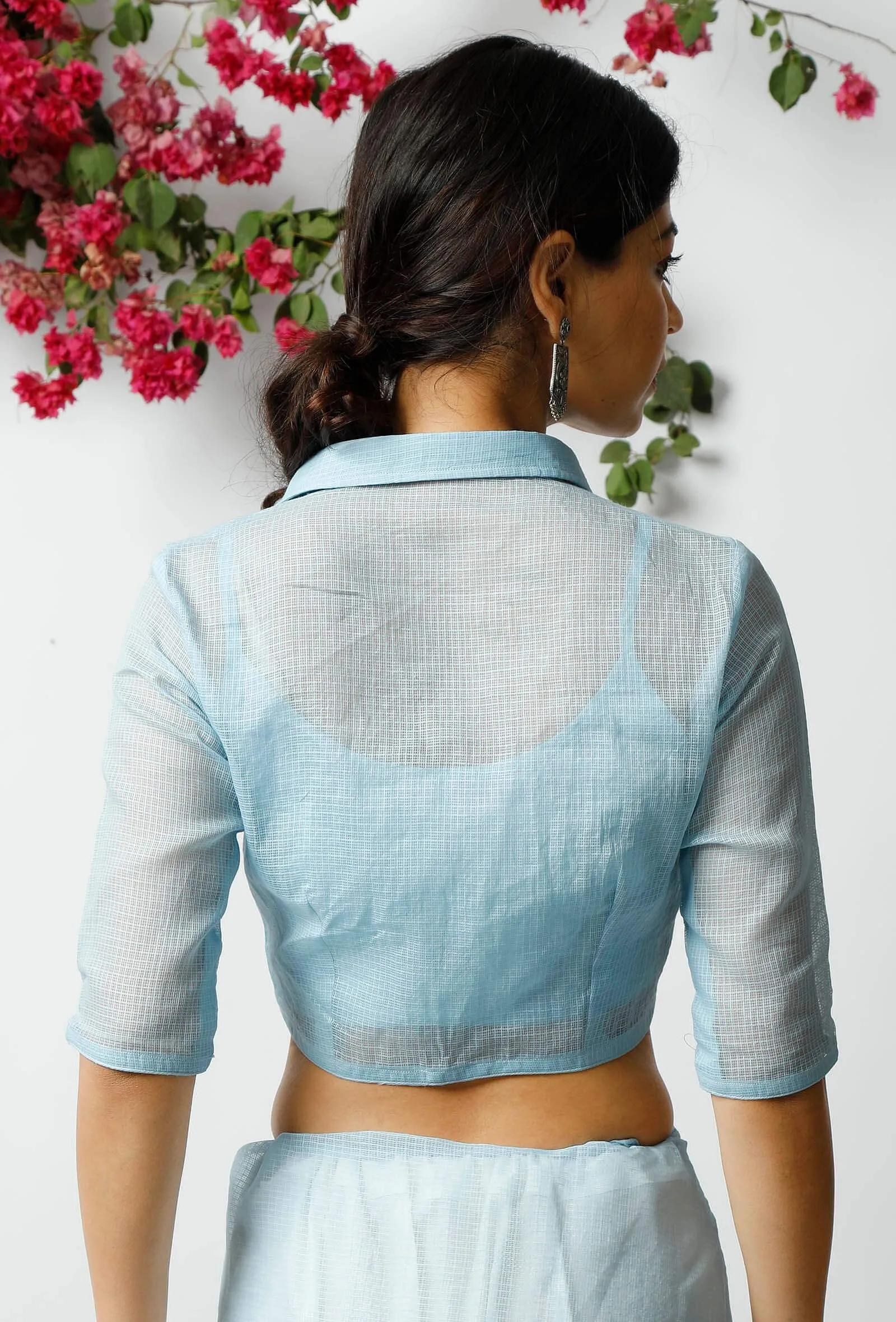 The Ravishing Sky Blue Cotton Blouse