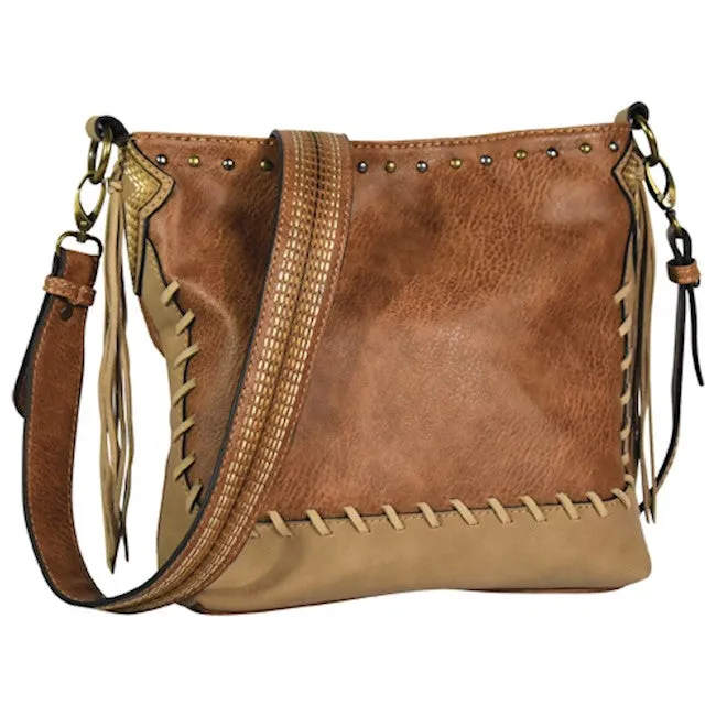 Trenditions Justin Women's Crossbody Chestnut Stitch Bag