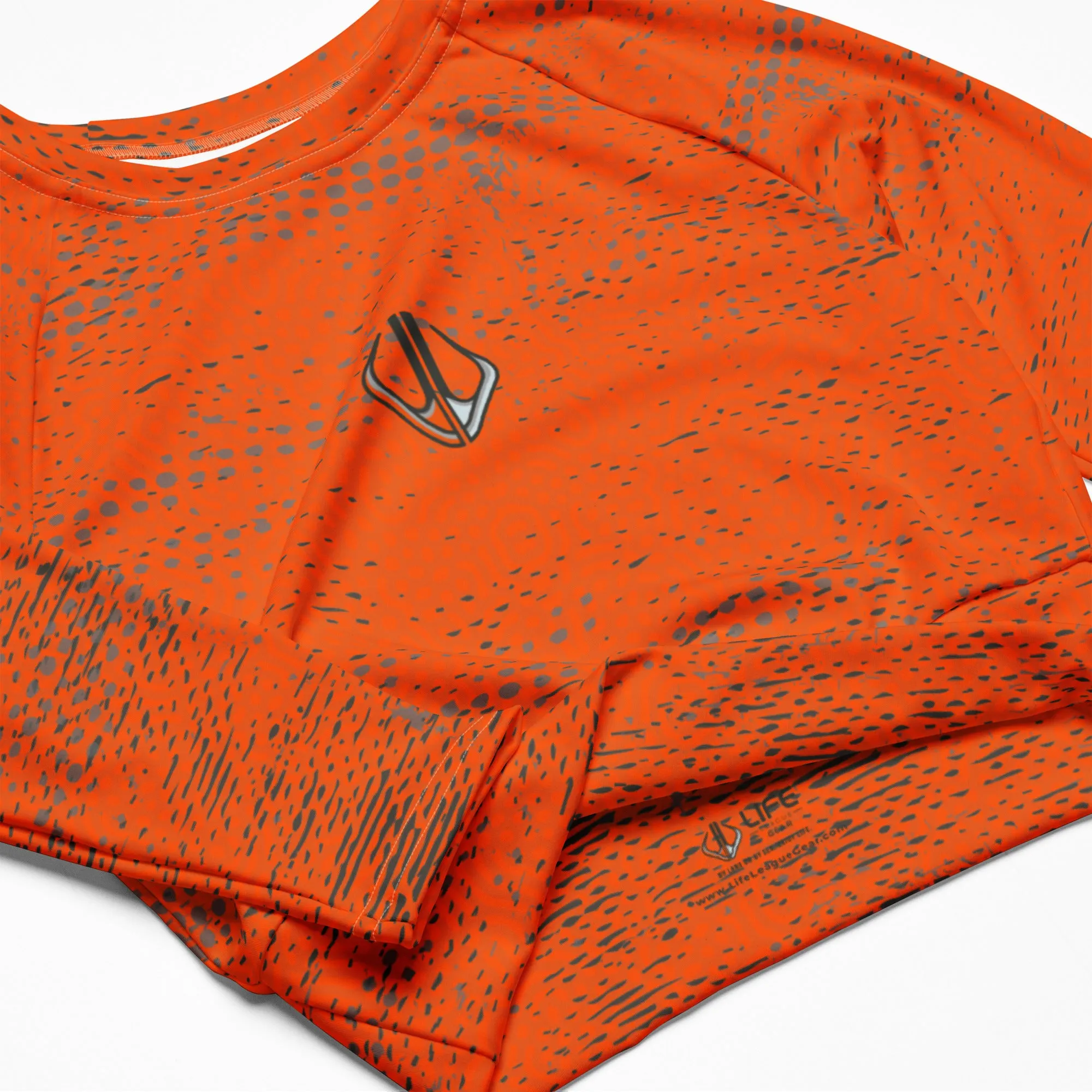 Women's ADAPT - Crop Top Skin - High Viz Orange | Shark Grey